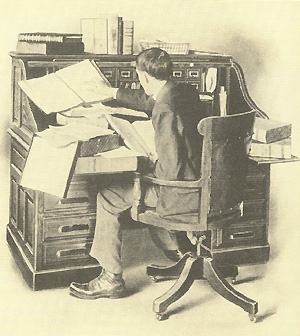 Figure 8 - An illustration of how difficult it was to locate correspondence in press books and letter boxes